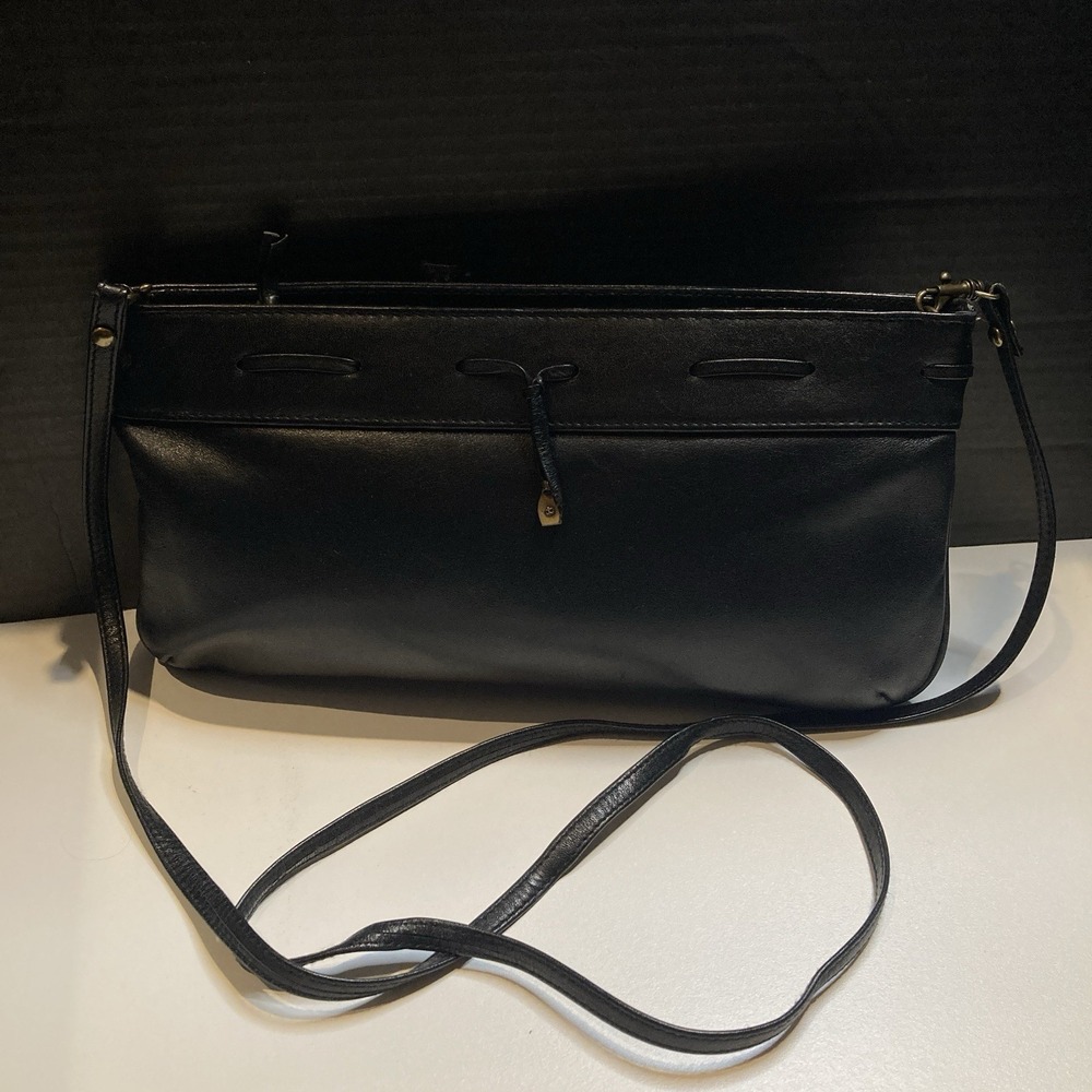Etienne Aigner Vintage Black Leather Shoulder Bag